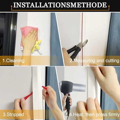 Wall Corner Protector Self-Adhesive Flexible – Durable Rubber, Furniture Edge Guard, Easy to Install, White, Prevents Wall Damage, Ideal for Home or Office Use