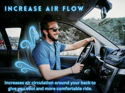 VaygWay Cooling Car Seat Cover- Premium Quality Black Comfortable 12V Cooling Car Seat Cushion- Breathable Adjustable Temperature Cooling Cushion for Car, Van, Home (1 Pack) - size: 1 Pack