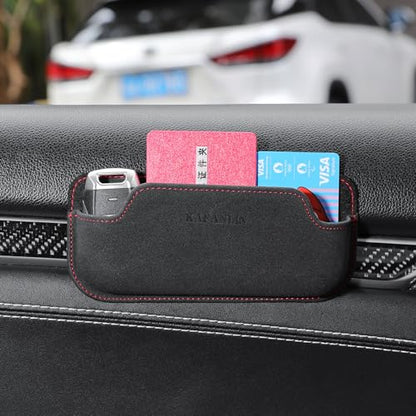 Adhesive Sunglasses Holders for Car Dashboard Car Seat Side Center Console Mini Tray Storage chapstick holder for car Auto side Door Eyeglass Card Pen Phone Tray Pouch Pocket Seat Gap Filler Organizer