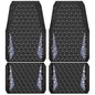 CAR PASS Dazzle Colour Change Car Mats Diamond Floor Mats Full Set Anti-Slip 3D Rhombus Waterproof Universal Trim Fit Liner Glitter Crystal Sparkly Shining Rhinestone Girl Women SUV Sedan Van Colorful - color: Bedazzed Diamond