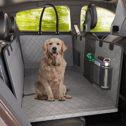 Extended Back CAR SEAT Cover, Large, Gray