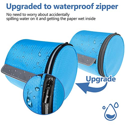 Hanging Toilet Paper Holder Waterproof Tissue Holder Cat Proof Roll Paper Case Cover Portable and Foldable Roll Storage Bag with Adjustable Strap for Wall Car Camping Tent Home Office Blue Honeycomb - color: Blue Honeycomb