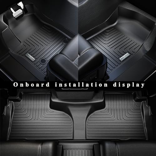 Floor Mats for Kia Carnival 2022 2023 2024 2025 8 Seats (Not for Hybrid & Prestige with Trunk Mat Fit LX w/seat Package, EX, SX, All Weather Car Floor Liners & Cargo Liner Accessories - size: jiahua4.4