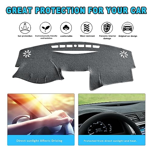POSAID for Toyota Camry Dash Cover 2011 2010 2009 2008 2007 Dashboard Cover Mat Custom Fit Toyota Camry 2011-2007,Gray - color: 07-11Gray, size: 2007-2011
