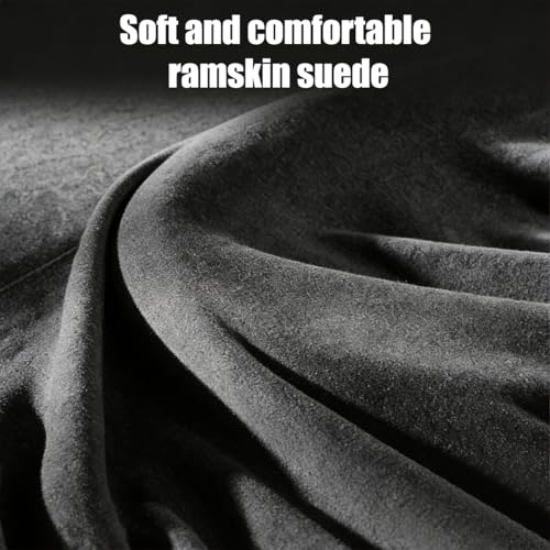 Car Steering Wheel Cover, 14.5-15" Breathable Soft Suede Steering Wheel Protector with Non-Slip Lining, Warm Auto Protection Guard Accessories, Universal for Van Truck RV (Dark Gray) - color: Dark Gray