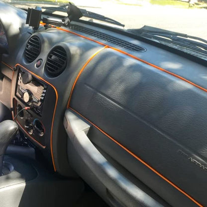 Orange Car Interior Decorative Molding Door Panel Dashboard Gap Trim Strip (30Ft) - size: 30Ft