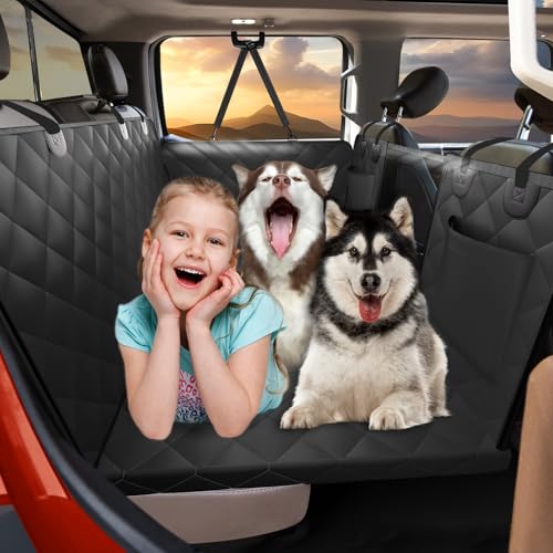 Back Seat Extender for Dogs Truck-Large Space, Hard Bottom Dog Pet Seat Cover Back Seat, Waterproof Dog Hammock for Crew Cab Trucks F150, RAM1500, Sierra, Tundra, Silverado, Black - color: Black, size: XL - For Full Size Truck / Full Size SUV