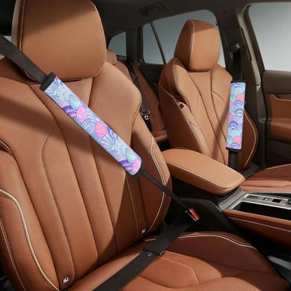 Mermaid Steering Wheel Cover Elastic Non-Slip Car Steering Wheel Covers with Seat Belt Shoulder Pad for Women Men - color: Mermaid