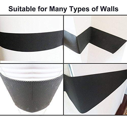 AMPULLA GWP01S Thick Waterproof Garage Wall Protector, Designed in Germany - 2 Pieces in One Roll (1/6" Thickness) - size: 1/6" Thickness Black