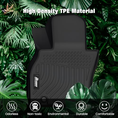 FREEMOTOR802 All Weather Floor Mats Compatible with 2024-2025 Mazda CX-90 6/7 Seats, Black 3D Molded TPE Car Auto Floor Carpets Liner Protector Front Rear Row 4PCS - size: For Mazda CX-90 6/7 Seats 2024-2025