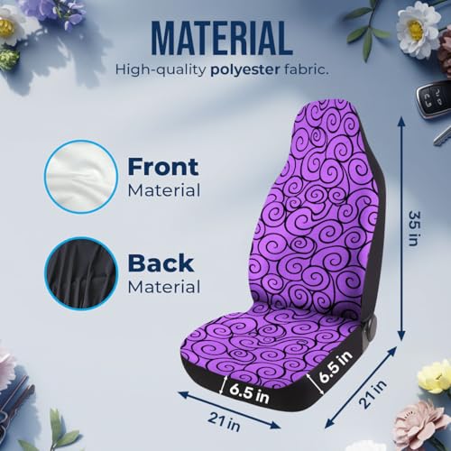 Power Fruit Car Seat Covers Set of 2, Breathable Front Seat Covers for Truck Sedan SUV, Anime Car Accessories, Anime Gift for Women Men - color: Anime Rubber Fruit