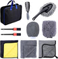 Car Washing Kit - Professional Car Wash Kit, Car Cleaning Kit with Bag & Car Detailing Set, Includes Car Wash Mitts, A Game-Changing Microfibre Drying Towel & Trio Of Brushes For A Deep Clean