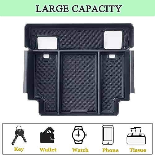 PIMCAR Full Center Console Organizer for 2022-2026 Refreshed Chevy Silverado/GMC Sierra 1500, 2024-2026 Silverado/Sierra 2500HD 3500HD (Full Console w/Bucket Seats ONLY)