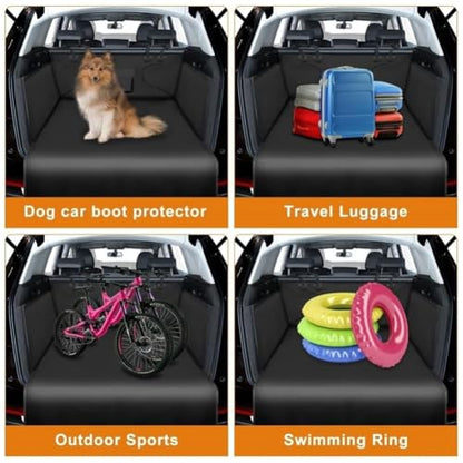 Cargo Mat Liner for Ford Expedition V MAX, Oxford Car Rear Trunk Protector Pet Pad with Bumper Flap Guard Waterproof Dog Seat Protection Cover Foldable