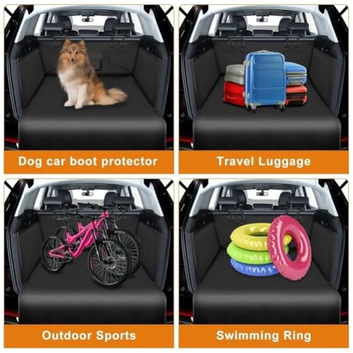 Cargo Liner for Dogs for Gen Toyota 4Runner 2010-2024 5th, Car Trunk Mat Waterproof Pet Cargo Cover Scrachproof Side and Bumper Flap Protector