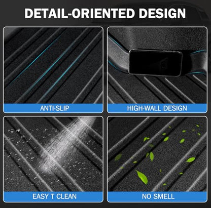 Trunk Mat & Backrest Mat Compatible with 2025 2026 Nissan Kicks, Waterproof TPE Rear Seat Back Protector with Velcro, Custom Fit All-Weather Cargo Liner(Only Fit Upper Layer) - size: for nissan 2025+