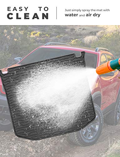 JOYTUTUS Cargo Mat Compatible with 2011-2021 Grand Cherokee WK2 & 2022 Grand Cherokee WK, All Weather Protection Cargo Liners Trunk Mats Vehicle Carpet Heavy Duty Waterproof Odorless Durable Black - size: Grand Cherokee WK