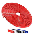Winfort 16.5FT(5M) Universal Car Door Edge Protector Guards, No-Glue Required Rubber Seal U Shape Automotive Door Entry Guard, Suitable for Most Cars, SUVs and Trucks (Red)