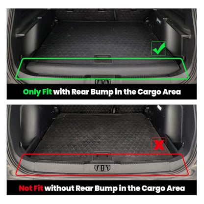 LASFIT Floor Mats and Cargo Mat for 2021-2026 Ford Bronco Sport Carpet Floor, Rear Bump in The Cargo Area, All Weather TPE SUV Floor Liners Cargo Area Custom Fit Trunk Mat - style: 4) Bronco Sport| 21-25 | Combo Set Carpet Floor