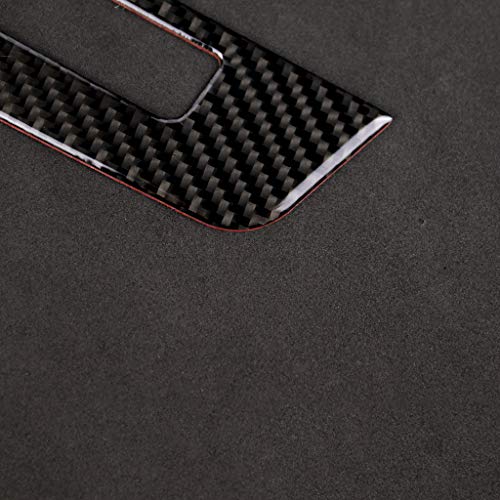 for Mercedes-Benz C-Class W204 2011-2013 Real Soft Carbon Fiber Center Console Dashboard Air Conditioning Control Button AC CD Media Frame Cover Trim Sticker Car Interior Accessories - color: CD Control Panel
