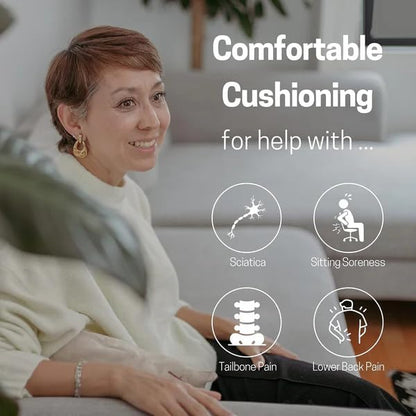GTPLAYER Gel Seat Cushion, Breathable Honeycomb Design Cooling seat Cushion, Absorbs Pressure Points Seat Cushion, Home Car Gel Cushion for Office Chair (18.5 x 17.3 x 1.4 inch)