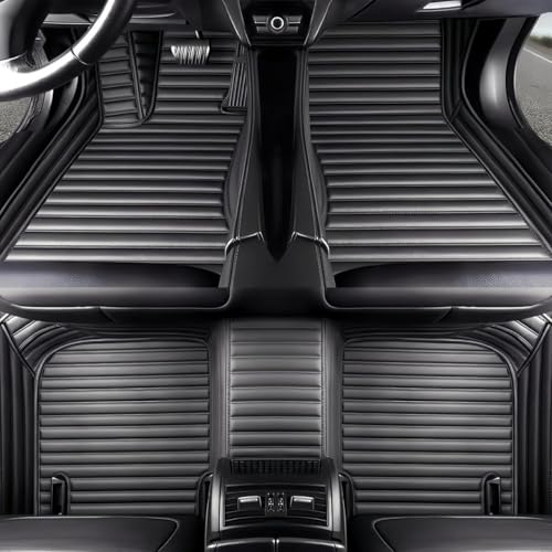 Custom Car Floor Mats Suitable for Cars, SUVs, Sports Cars, Trucks, car mats All-Weather Personalized, Fully Cover Luxury car Foot mats, Non-Slip Floor mats. (Black-3D) - color: Black-3D