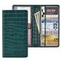 Car Registration and Insurance Holder, Teal Green Vehicle Glove Box Car Organizer with Magnetic Closure for Documents, Cards, License Car Organization, 1 Pack - color: Teal Green