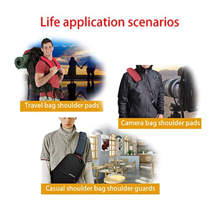 zipelo 2PCS Car Seat Belt Cover, Soft Shoulder Strap Covers Harness Pads, Safety Leather Seatbelt Comfort Driving Cushion Protect Your Neck and Shoulder Universal for Car, SUV (Black/Red-1)