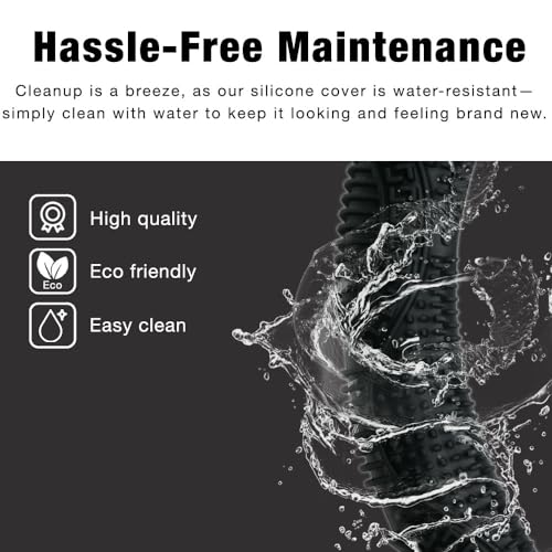 SEGADEN Massage Grip Soft Silicone Car Steering Wheel Cover Universal Anti-Slip Design 13-16 inch Protective Case Black - color: Black