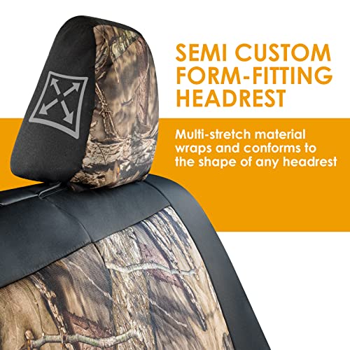 Mossy Oak Camo Truck Bench Seat Cover Fits All Full-Size Silverado F-150 Ram Sierra Titan Tundra Pickup Trucks; Folding Bench or Standard Bench Seats; 70% Polyester, 30% Polyurethane - color: Truck Rear Cover Camo