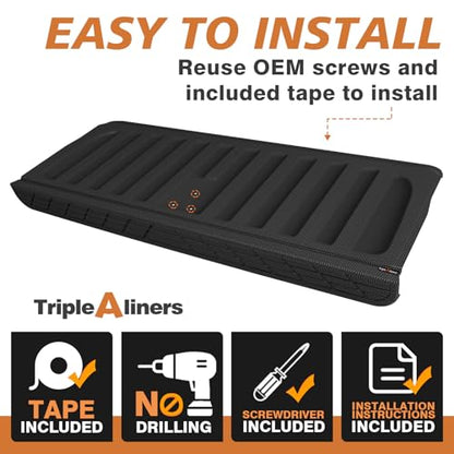 Truck Mat Compatible with 2007-2013 Chevy Silverado & GMC Sierra 1500 Accessories, Tailgate Mat Custom Fit All Weather Protection Pickup Liner, w/Tailgate Cap Protector - size: 1)Slv & Sra 1500 |07-13|Tailgate Mat w/ Cap Cover