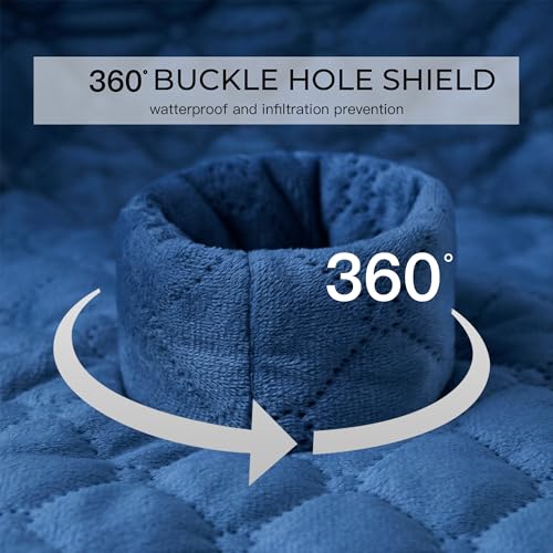 2 Pack Waterproof Piddle Pads Carseat Potty Training Car Seat Protector Waterproof Car Seat Liner Cover to Prevent Pee - color: Navy Blue