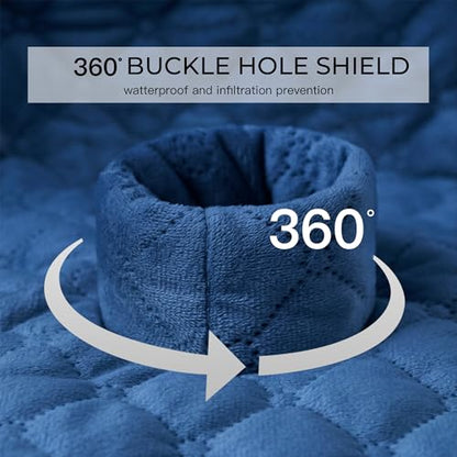 2 Pack Waterproof Piddle Pads Carseat Potty Training Car Seat Protector Waterproof Car Seat Liner Cover to Prevent Pee - color: Navy Blue