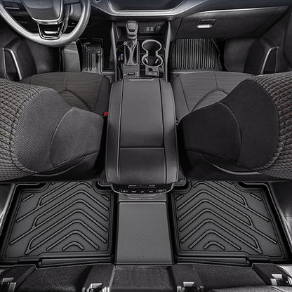 Floor Mats & Cargo Liner Fit for 2022-2025 Jeep Grand Cherokee (Include 4XE NOT for L or WK), Custom Fit TPE All Weather Floor Liners Cargo Mat, 1st 2nd Rows Mats Trunk Liner Full Set Accessories - style: 22-25 Jeep Grand Cherokee Full Mats Set