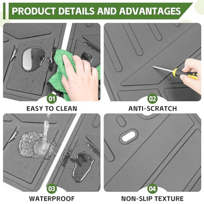 3rd Row Seat Back Mat for 2025 2026 Toyota 4Runner 7 Seats Gas, Backrest Mats Rear Seatback Cover All Weather TPE Protector Cargo Liner Accessories(Not for Hybrid EV/i-Force MAX) - size: 7Seats-Seatback Mat(3rd Row)