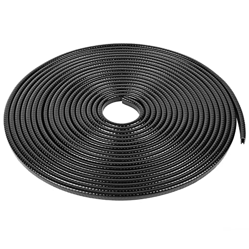 13Ft(4M) Car Door Edge Guards - U Shape Edge Trim Rubber Seal Protector - Anti-Collision Clips Fit Most Cars - color: Black, size: 13FT