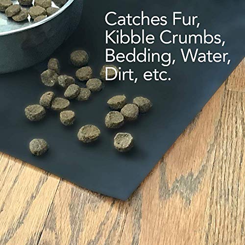 RESILIA Under Dog Crate and Kennel Mat to Protect Floors, Water-Resistant Pad for Hard Floors and Surfaces, 30 Inches x 48 Inches, Black