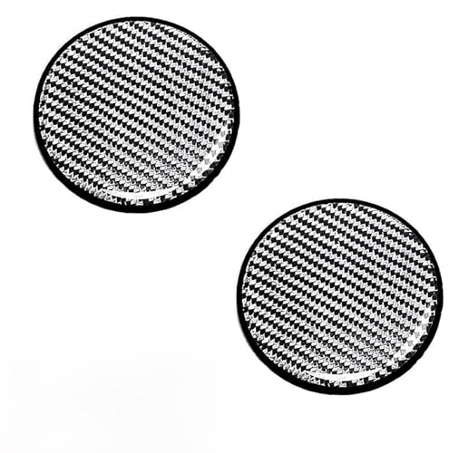 2PCS Car Cup Holder Coasters, Carbon Fiber Non-Slip Cup Coaster, 2.68" Waterproof Cup Holder Insert Coaster Pad, Universal Drink Mat for Car Truck SUV, Auto Interior Accessories(Silver) - color: Silver