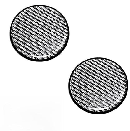 2PCS Car Cup Holder Coasters, Carbon Fiber Non-Slip Cup Coaster, 2.68" Waterproof Cup Holder Insert Coaster Pad, Universal Drink Mat for Car Truck SUV, Auto Interior Accessories(Silver) - color: Silver