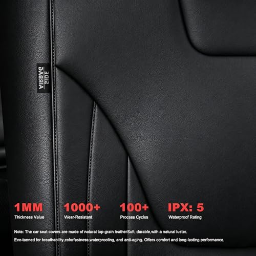 TTX LIGHTING Car Seat Covers Custom Fit for Ford Edge Seat Covers 2015 2016 2017 2018 2019 2020 2021 2022 2023 2024 Full Set Waterproof Faux Leather Cover Compatible with Airbag(5 Seat,Black) - size: 14.Edge 2015-2024 5 Seat Full Set