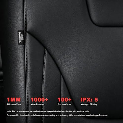 TTX LIGHTING Car Seat Covers Custom Fit for Ford Edge Seat Covers 2015 2016 2017 2018 2019 2020 2021 2022 2023 2024 Full Set Waterproof Faux Leather Cover Compatible with Airbag(5 Seat,Black) - size: 14.Edge 2015-2024 5 Seat Full Set