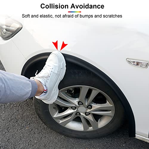 20Ft Car Wheel Arch Trim, Fender Flares Arches Wing Expander Car Wheel Eyebrow Anti-Collision Strip for Pickup SUV Fender Flare Edge Trim (3CM) - size: 3CM