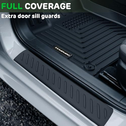 Floor Mats for 2023-2026 Honda Pilot Upgrade Trunk Mat with Backrest Mat All Weather Floor Liners TPE Rubber Cargo Liner Fit for 2026 Honda Pilot Anti-Slip Full Set Automobile Mats Accessories - size: for 2023-2026 Honda Pilot All Mats