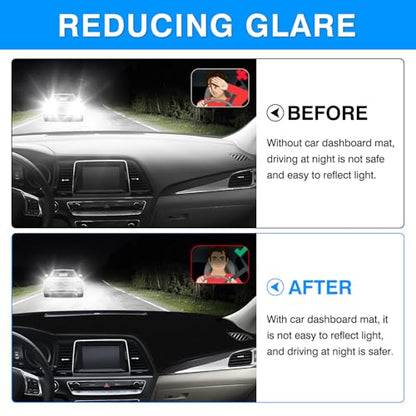 Autorder Dashboard Cover Mat for Hyundai Sonata 2015-2019 Accessories Dash Cover Upgrade Velvet Dash Mat Sunshade Glare UV Rays Protector - size: 2015-2019 Hyundai Sonata