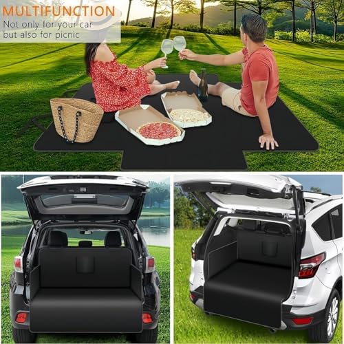 Cargo Liner for Dogs for Kia Carnival 2022-2025, Non-Slip Waterproof Pet Cargo Cover Car Boot Protector Dog Trunk Cover Dog Cargo Liner(Black,175 * 105)