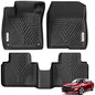 YITAMOTOR Floor Mats Fit for Honda Accord 2018-2022, TPE All Weather Custom Floor Liners 1st & 2nd Row, Black - style: 2018-2022 Accord 1st & 2nd Row