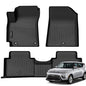 Floor Mats Custom for Kia Soul 2024-2020 All Weather Protection TPE Waterproof Non-Slip Durable Floor Liners Fits Front& 2nd Row Full Set Black Accessories - style: 15|For Soul|2020-2026|Mat