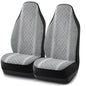 Road Comforts Baja Blanket Seat Covers Gray Diamond High Back Bucket Seat Covers - Jacquard Fabric, Airbag Compatible, Universal Fit for Cars, Trucks, SUVs, and Vans - color: High Back Gray