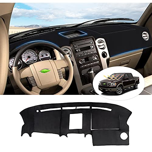 CARTIST Dash Cover for Ford F150 2004 2005 2006 2007 2008/Lincoln Mark LT [Anti-Glare and Sun Protection] Suede Dashboard Cover for F150 Accessories Anti-Slip Silicone Back - size: Ford F150 2004-2008
