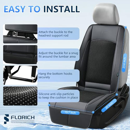Upgraded Cooling Car Seat Cover Front Seat with Blowing&Suction, 12V-24V Ventilated Car Seat Cushion with 2 Turbo Fans, 3-Speed Adjustable Universal Fit Breathable Car Cushion for Summer Driving-Black - color: 2 Turbo Fans-Black